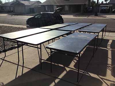 6 foot rectangle tables (budget)