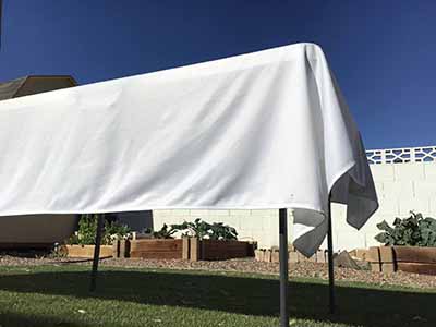 rectangle tablecloths (wrinkle-free scuba, white) - 55 x 120
