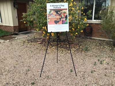 easel (black aluminum) - 36 to 66