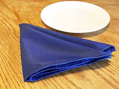 cloth dinner napkins (royal blue) - 17 x 17