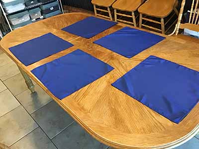 cloth dinner napkins (royal blue) - 17 x 17