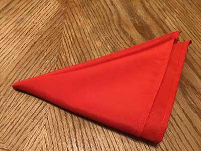 cloth dinner napkins (red) - 17 x 17