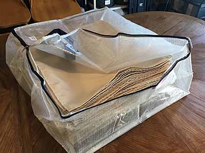 cloth dinner napkins (beige) - 17 x 17