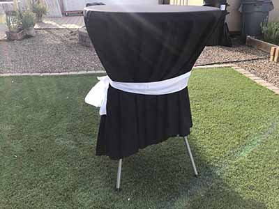 round tablecloths (black) - 108