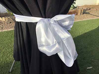 round tablecloths (black) - 108