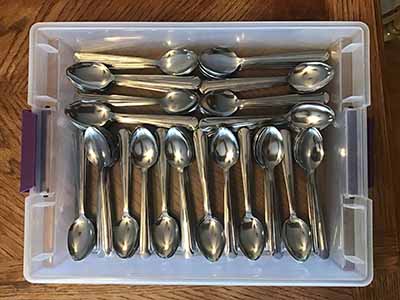 teaspoons (stainless steel, Choice Dominion 5 7/8, 18/0)