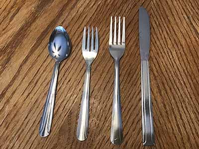salad forks (stainless steel, Choice Dominion, 6 1/8 18/0)