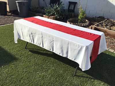 table runners (apple red) - 12 x 108