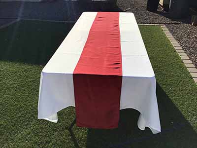 table runners (apple red) - 12 x 108