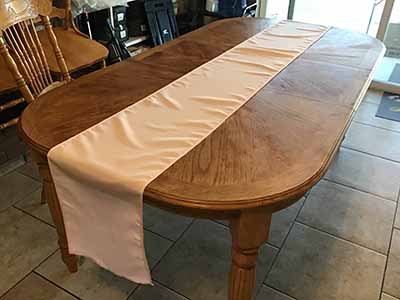 table runners (pastel pink) - 12 x 108
