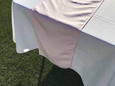 table runners (pastel pink) - 12 x 108