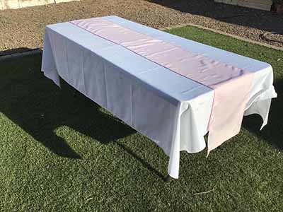 table runners (pastel pink) - 12 x 108