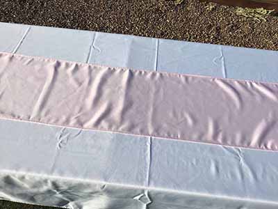table runners (pastel pink) - 12 x 108