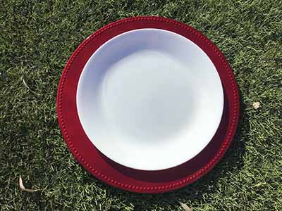 charger plates (red) - 13