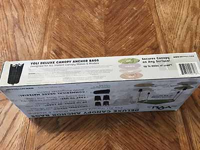 deluxe canopy anchor bags