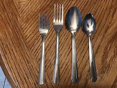 salad forks (stainless steel, Choice Dominion, 6 1/8 18/0)