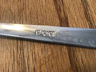 cocktail forks / oyster forks (stainless steel, Choice Dominion, 5 5/8, 18/0)