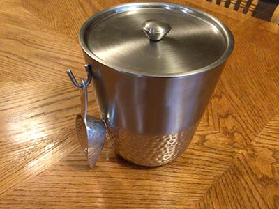ice bucket (metal) - 3 quart