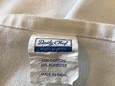 rectangle tablecloths (white, cotton and polyester) - 53 x 114