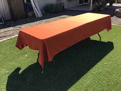 rectangle tablecloths (rust) - 60 x 120