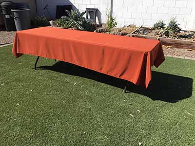 rectangle tablecloths (rust) - 60 x 120