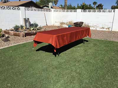 rectangle tablecloths (rust) - 60 x 120