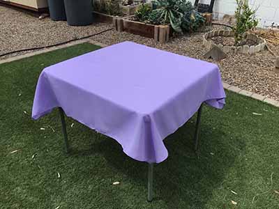 square tablecloths (lavender lilac) - 54