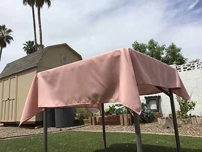square tablecloths (dusty rose) - 54