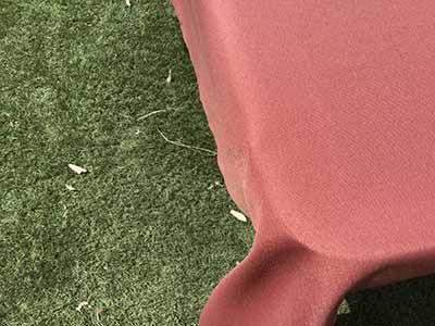 square tablecloths (terracotta/rust) - 54