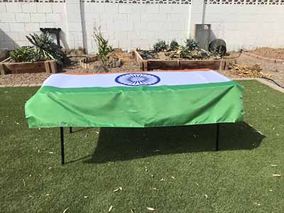 rectangle tablecloths (flag of India) - 56 x 76