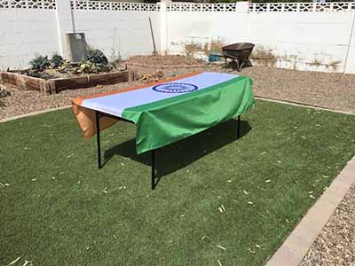 rectangle tablecloths (flag of India) - 56 x 76