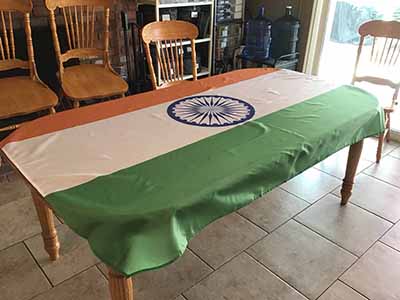 rectangle tablecloths (flag of India) - 56 x 76