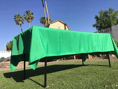 rectangle tablecloths (emerald green) - 60 x 102