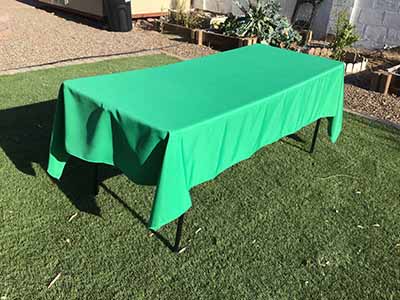 rectangle tablecloths (emerald green) - 60 x 102
