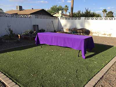 rectangle tablecloths (purple) - 60 x 126