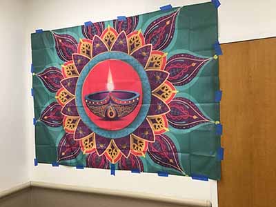rectangle tablecloths / backdrop (Diwali Festival of Lights) - 60 x 84
