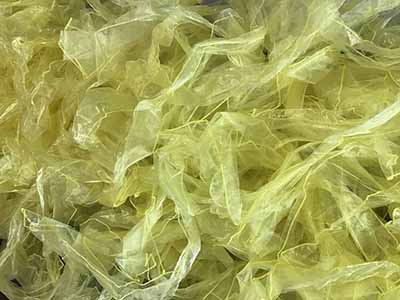chair sash (organza, yellow) - 6 x 102