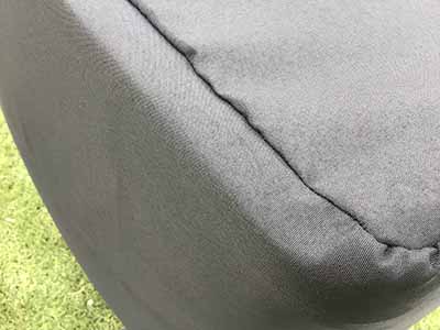 fitted polyester tablecloth for 4-foot rectangle tables (black)