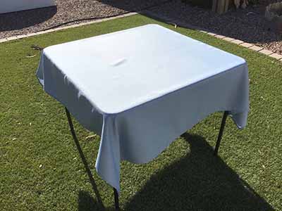 square tablecloths (dusty blue) - 54