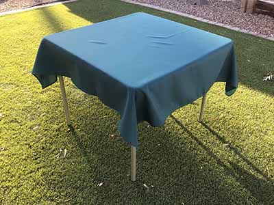 square tablecloths (peacock teal) - 54