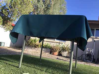 square tablecloths (peacock teal) - 54