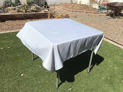 square tablecloths (silver) - 54