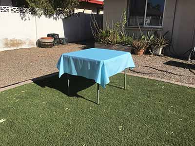 square tablecloths (light blue) - 54