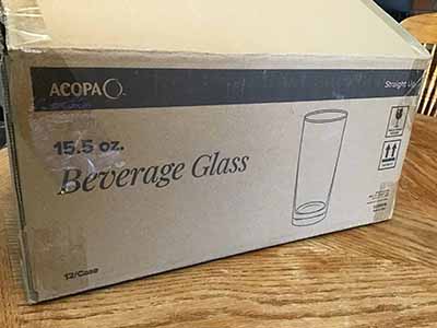 straight up glasses / highball glasses / Collins glasses (Acopa) - 15.5 oz.