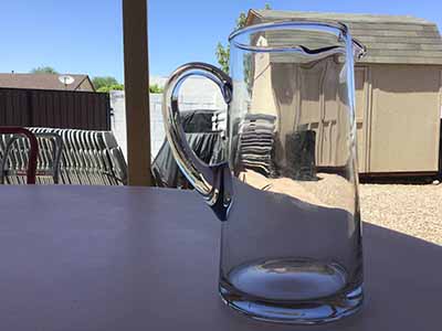 glass water pitcher - 90 oz.