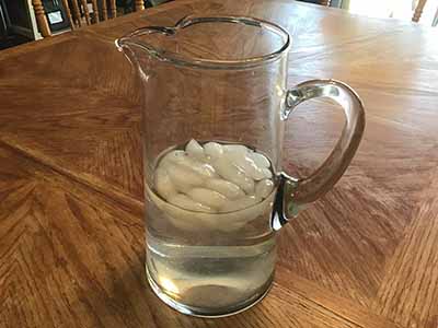 glass water pitcher - 90 oz.