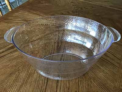oval party tub / drink and ice bucket (transparent)