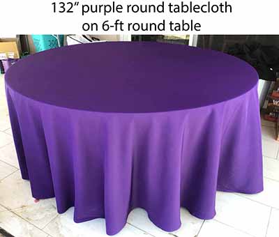 6 foot round tables (bifold)