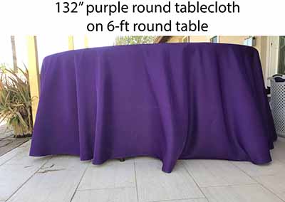 6 foot round tables (bifold)