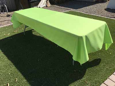 rectangle tablecloths (lime green) - 60 x 126